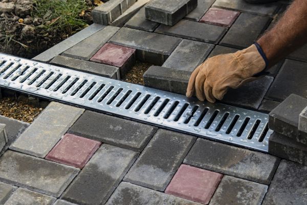 Patio Drain Installation in Chagrin Falls