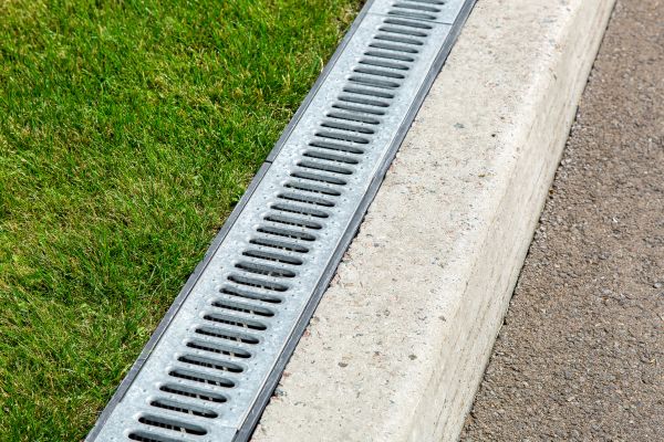 Courtyard Drain Installation in Chagrin Falls